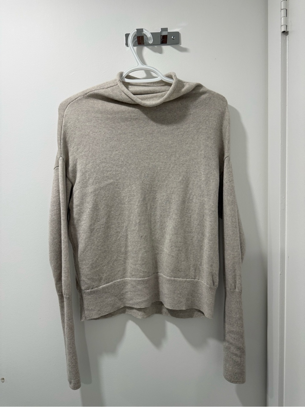Wilfred Wool Grey Cowlneck Pullover Sweater